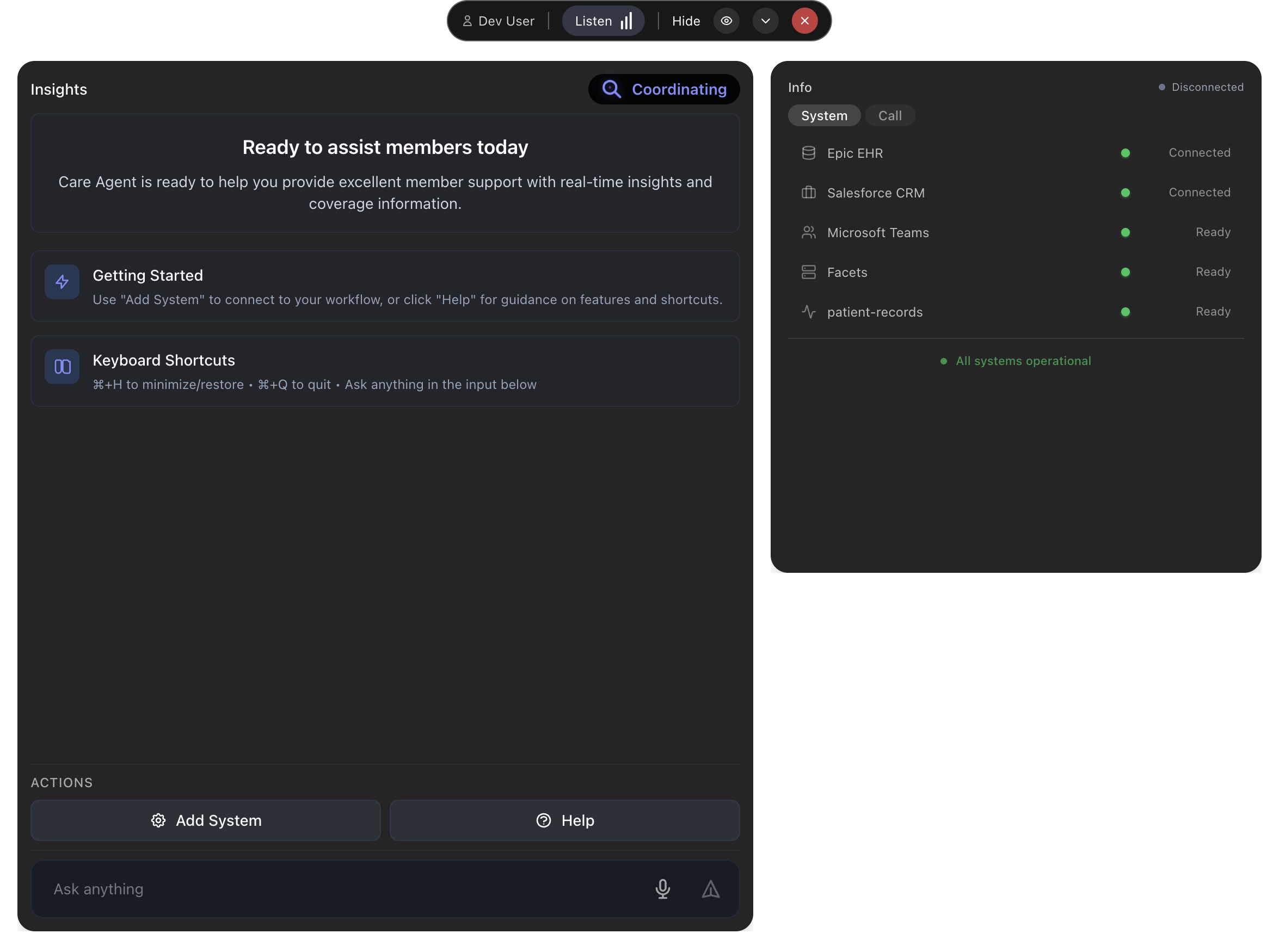 Proxima Dashboard